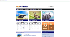 Desktop Screenshot of cute-calendar.com